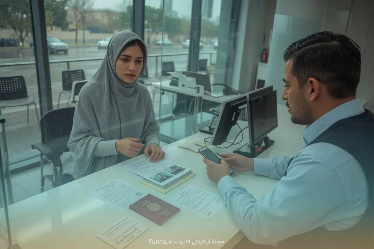 مراجعه به دفتر پیشخوان برای دریافت رسید کارت ملی المثنی
