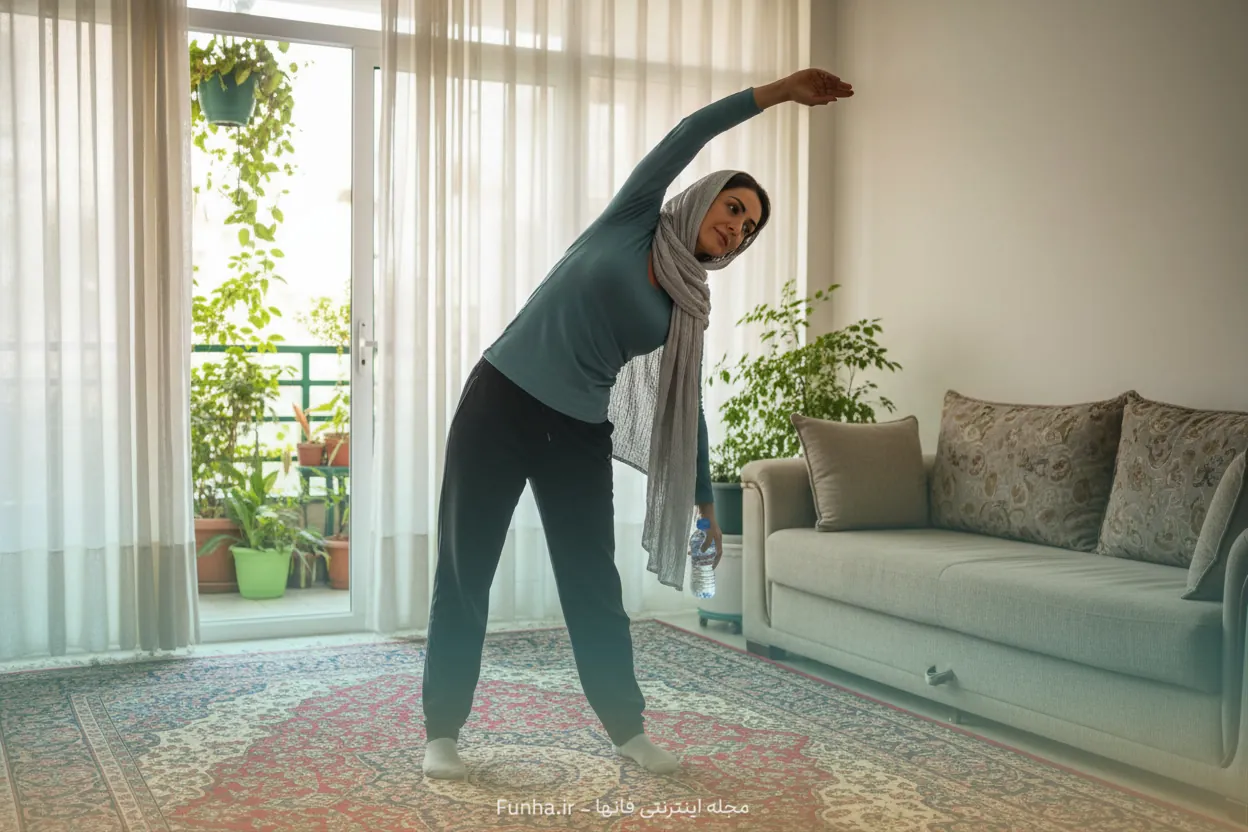 برنامه ورزش لاغری شکم و پهلو در منزل برای کاهش دور کمر