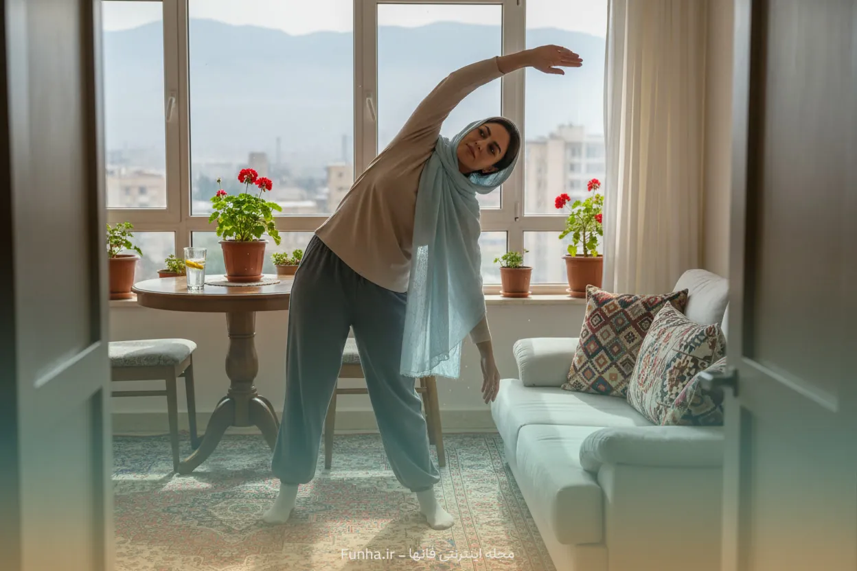 نکات سبک زندگی برای لاغری شکم و پهلو در خانه