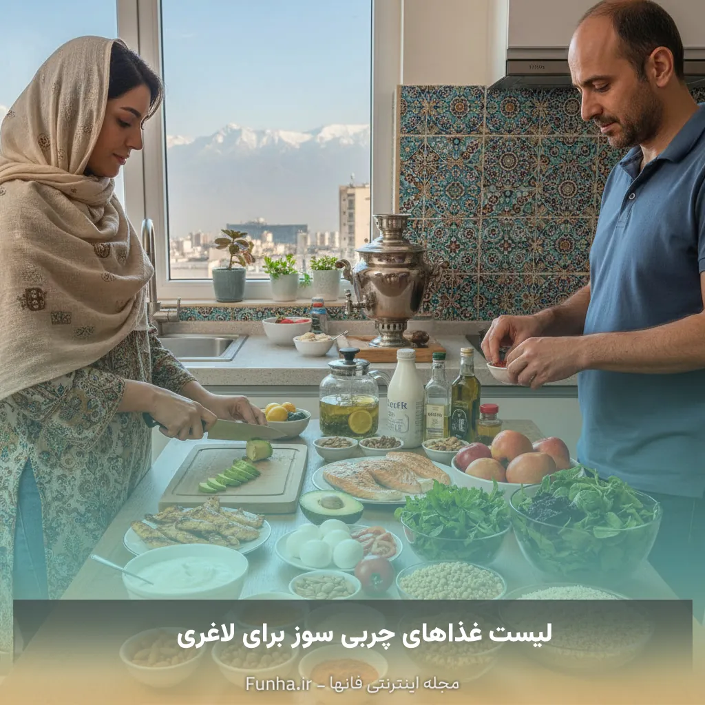 لیست غذاهای چربی سوز برای لاغری