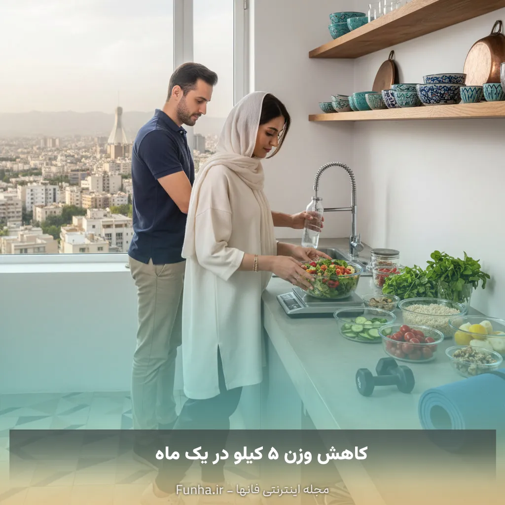 کاهش وزن ۵ کیلو در یک ماه