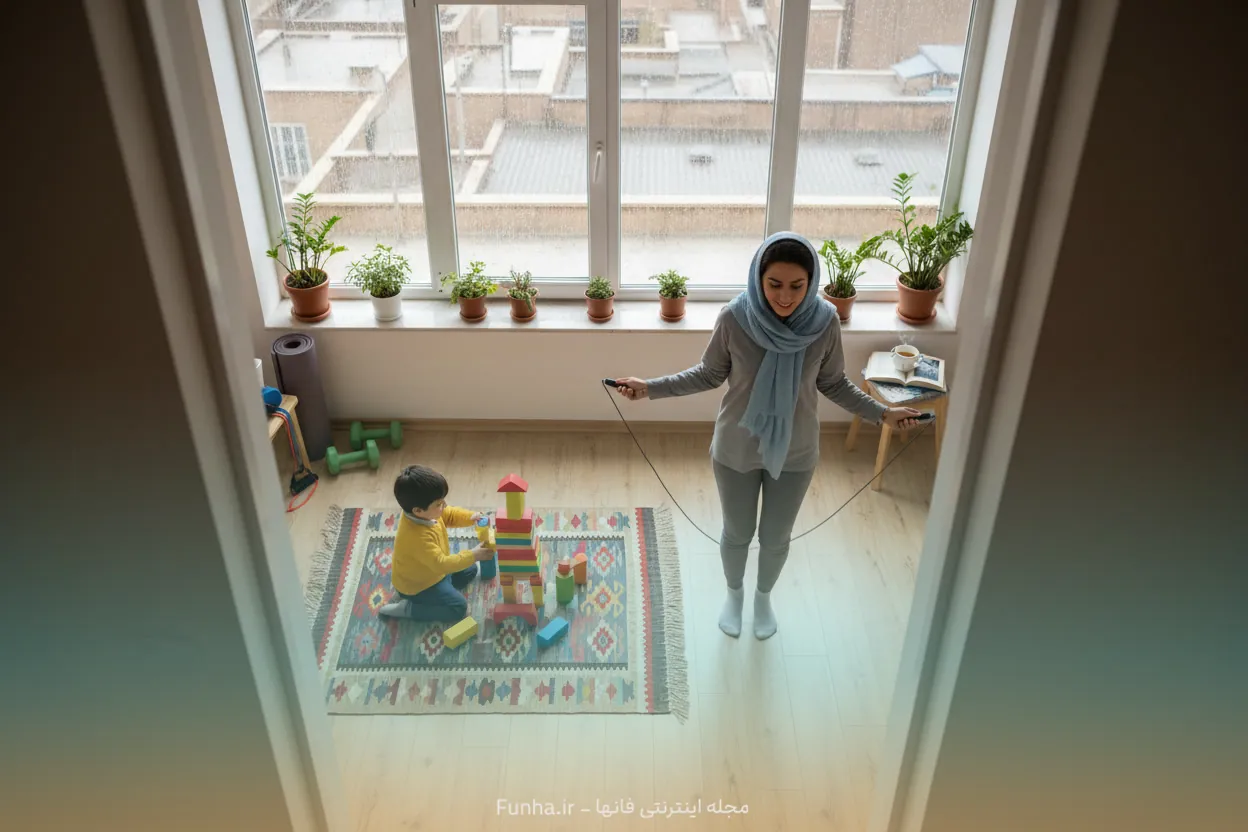 لاغری با طناب زدن در خانه و شروع تمرین طناب