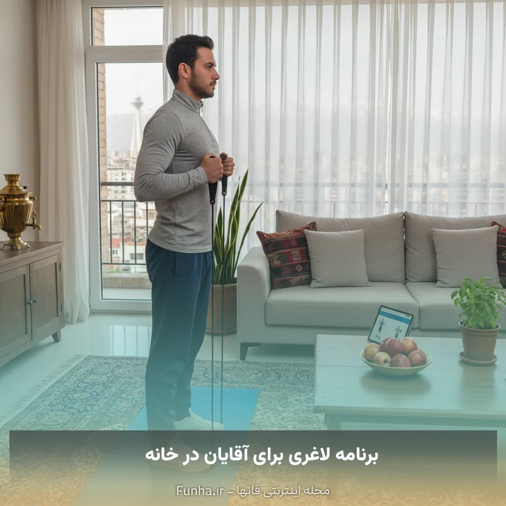 برنامه لاغری برای آقایان در خانه