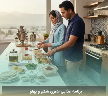 برنامه غذایی لاغری شکم و پهلو