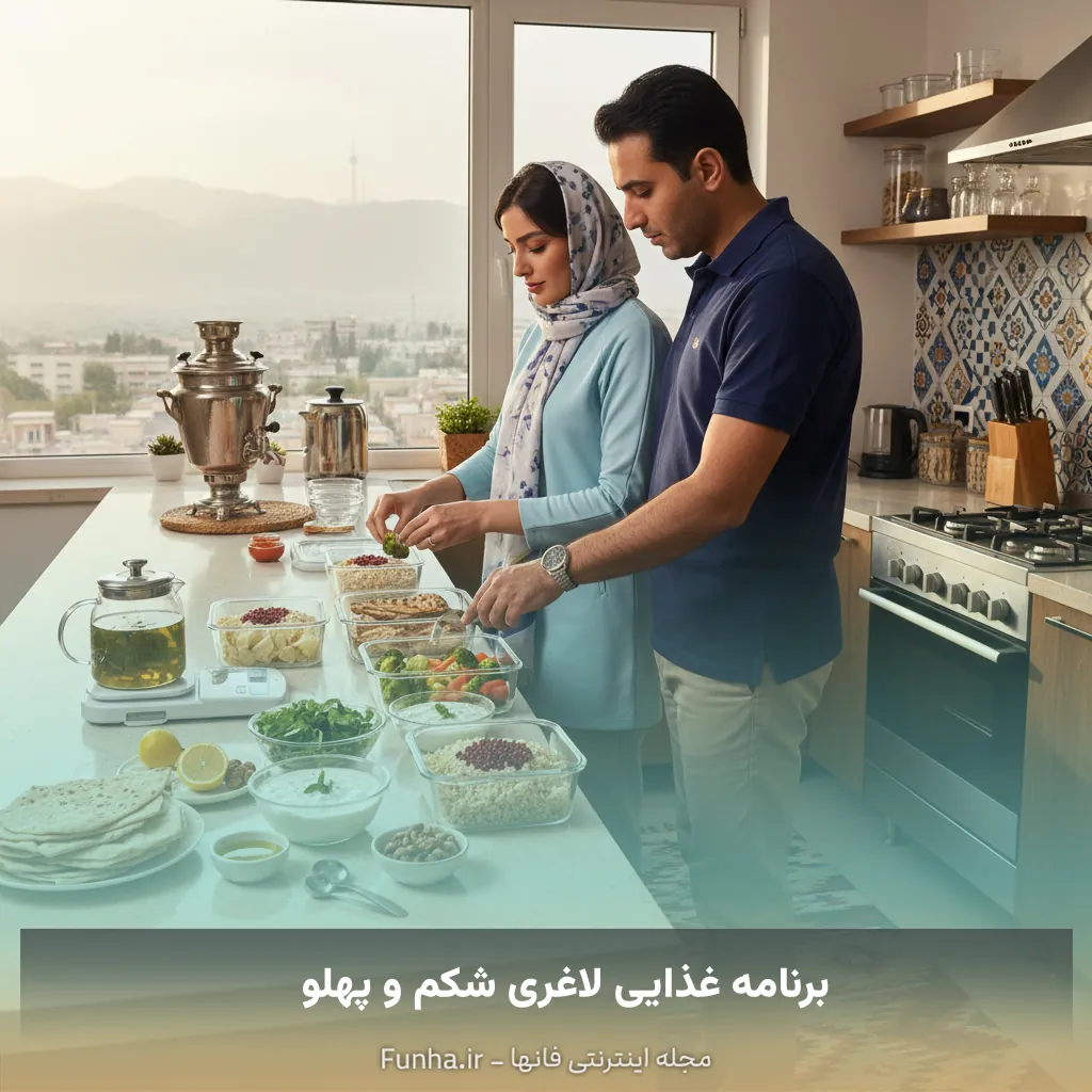 برنامه غذایی لاغری شکم و پهلو