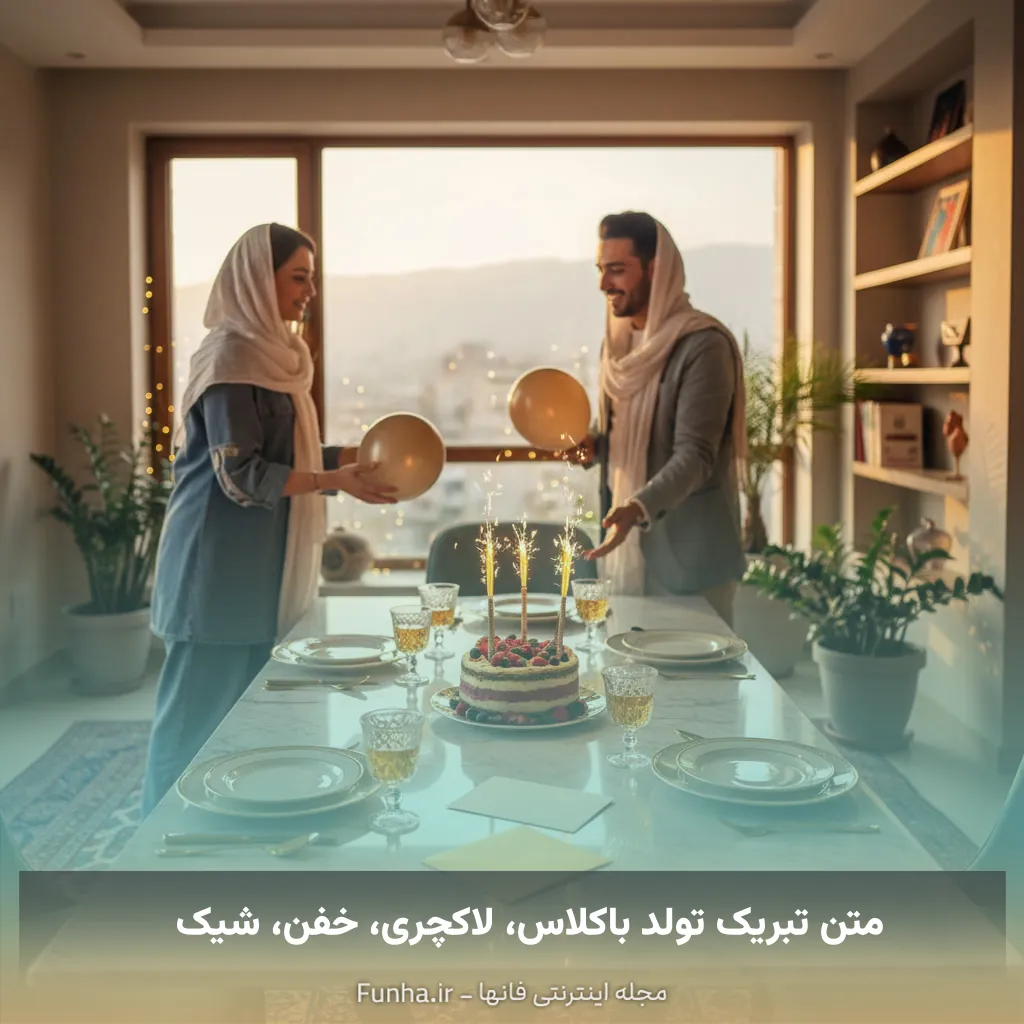 متن تبریک تولد باکلاس، لاکچری، خفن، شیک