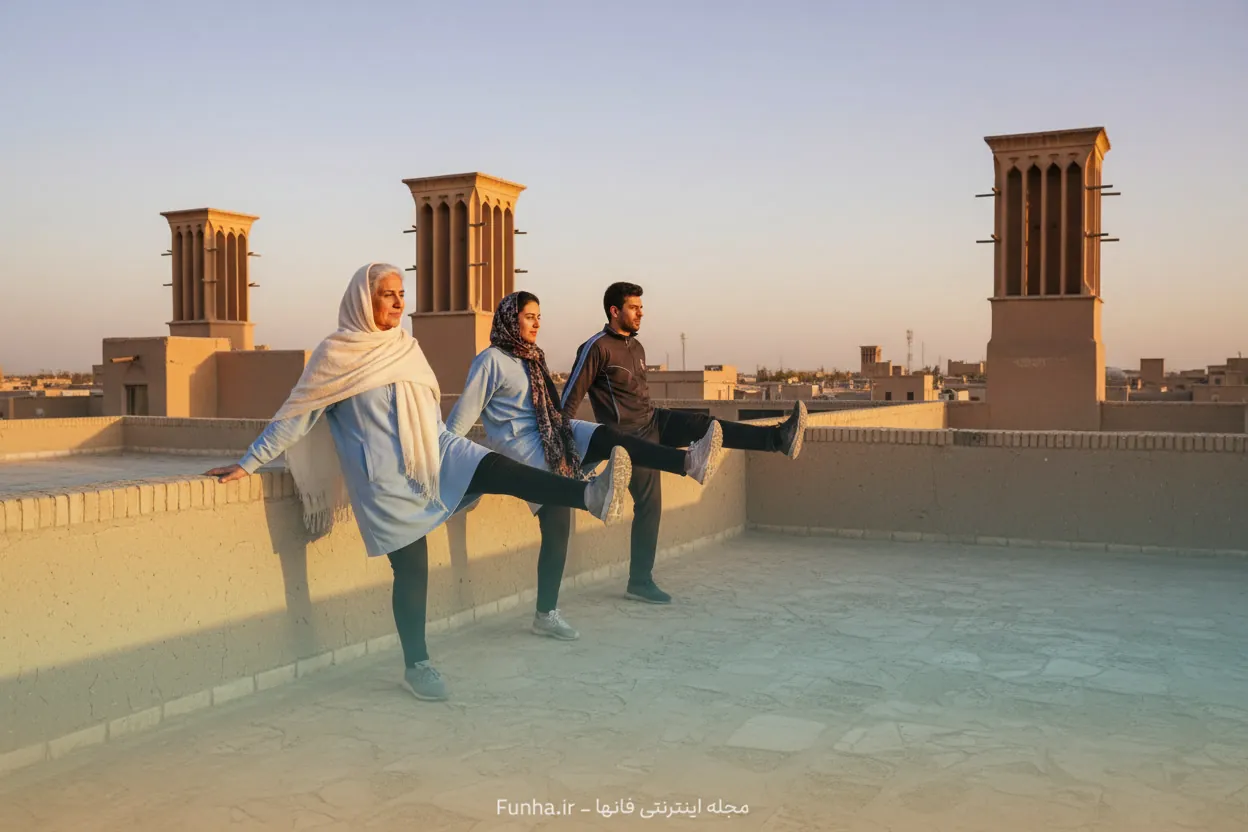 لاغری پهلو با حرکات ساده در خانه