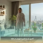 لاغری ران و باسن با ورزش در خانه