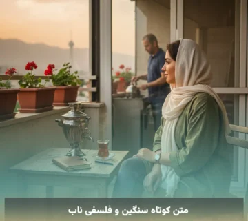 متن کوتاه سنگین و فلسفی ناب