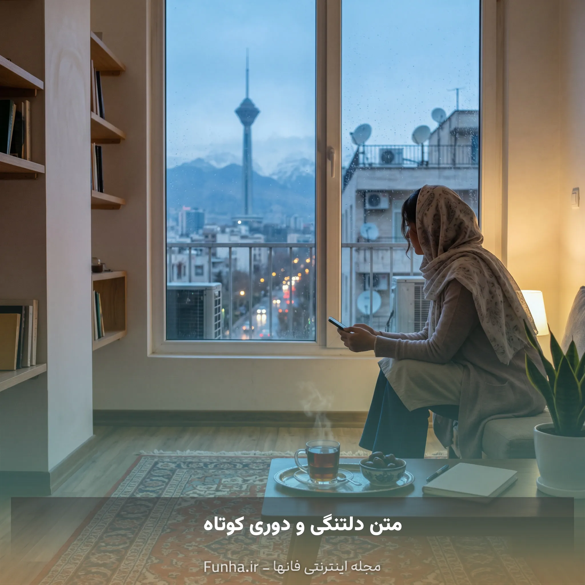 متن دلتنگی و دوری کوتاه