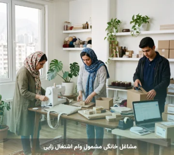 مشاغل خانگی مشمول وام اشتغال زایی