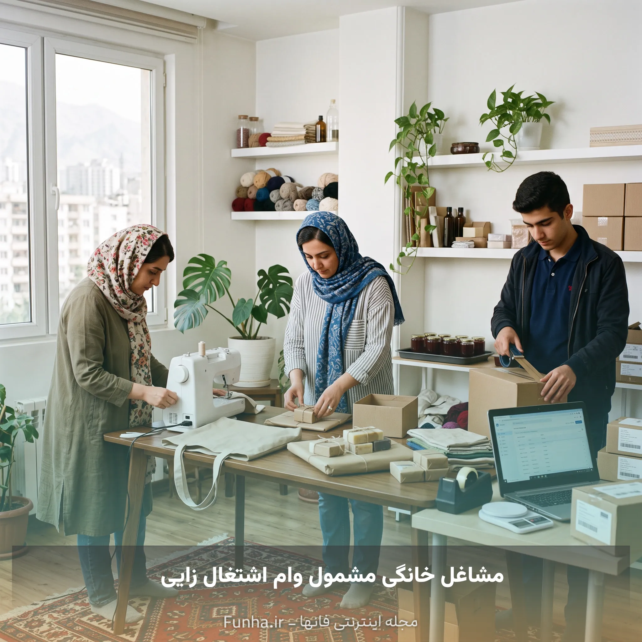 مشاغل خانگی مشمول وام اشتغال زایی
