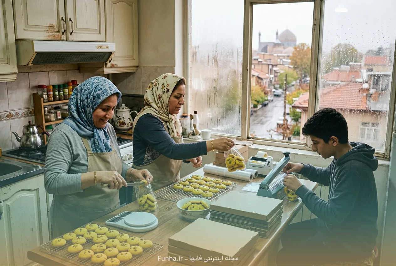 تولید و بسته‌بندی محصولات خانگی خوراکی برای فروش