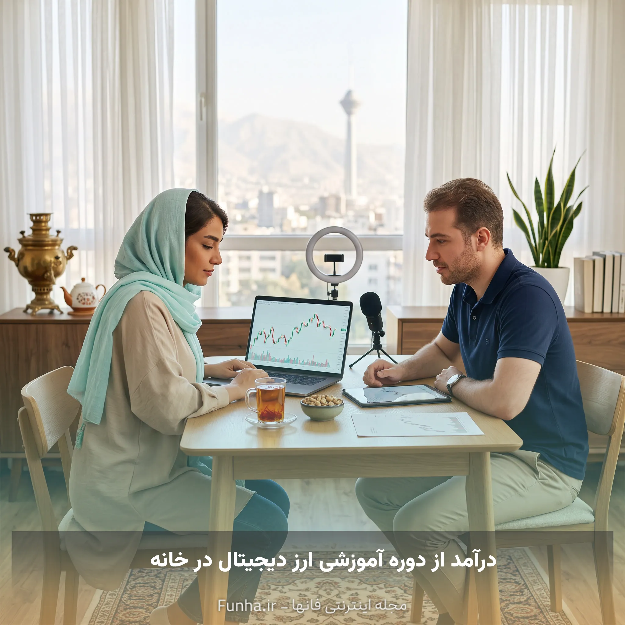درآمد از دوره آموزشی ارز دیجیتال در خانه